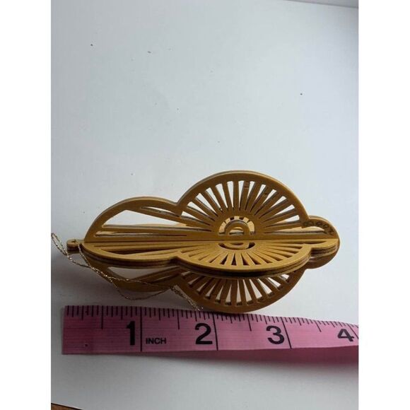 Beautiful Wooden Ornament 4” - Picture 5 of 5